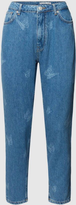 REVIEW Mom fit jeans met all-over motief