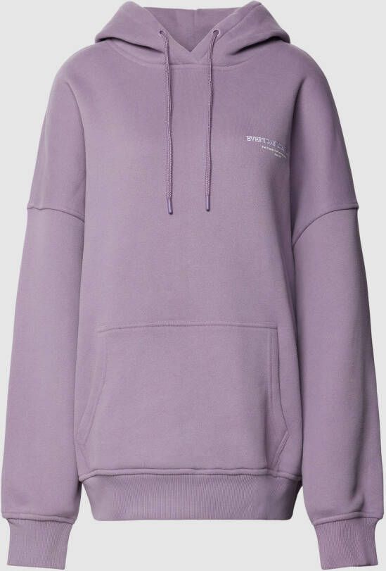 REVIEW Oversized hoodie met labelstitching model 'Boyfriend'