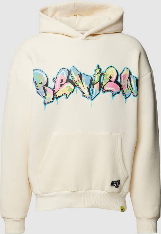 REVIEW Oversized hoodie met motiefprint