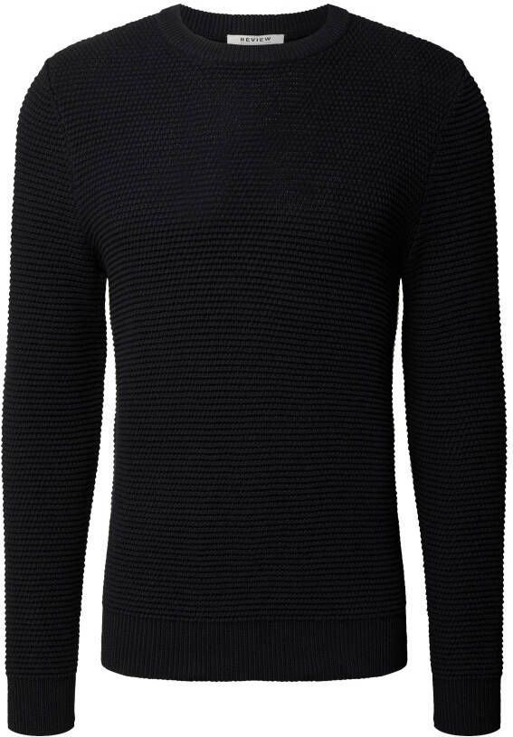 REVIEW Regular fit trainingsbroek met vaste persplooien