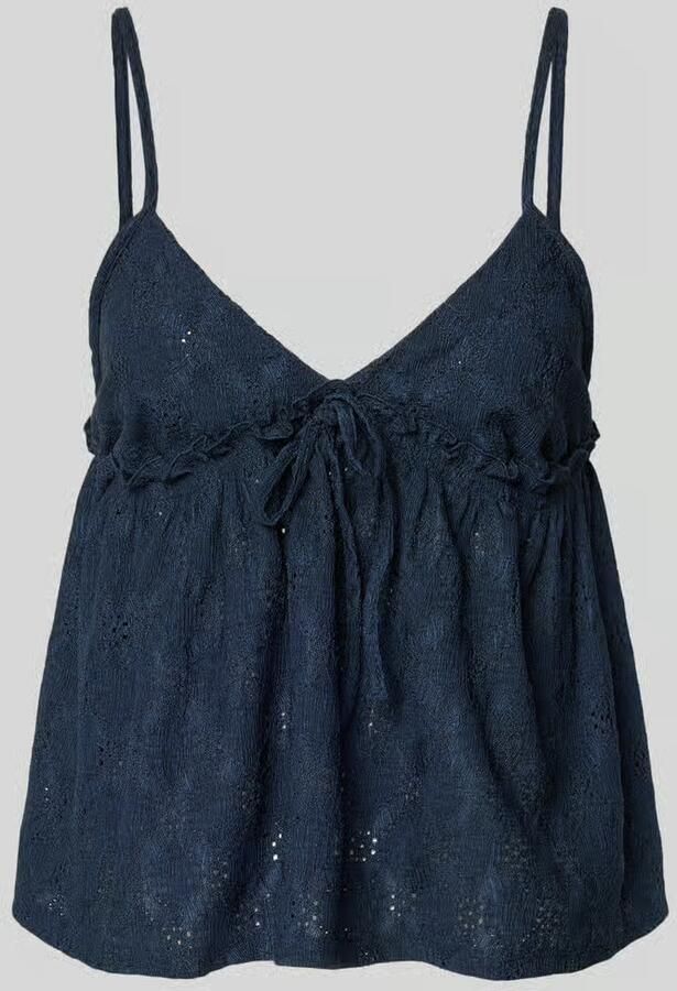 REVIEW Babydoll-top met peplumdetail en opengewerkte borduursels - Foto 2