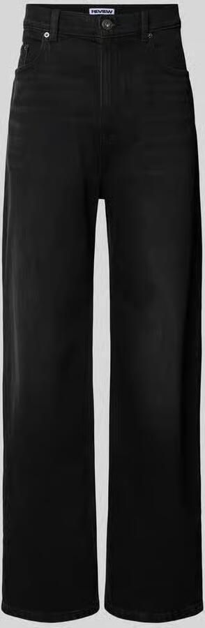 REVIEW High waist baggy jeans met labelpatch - Foto 6