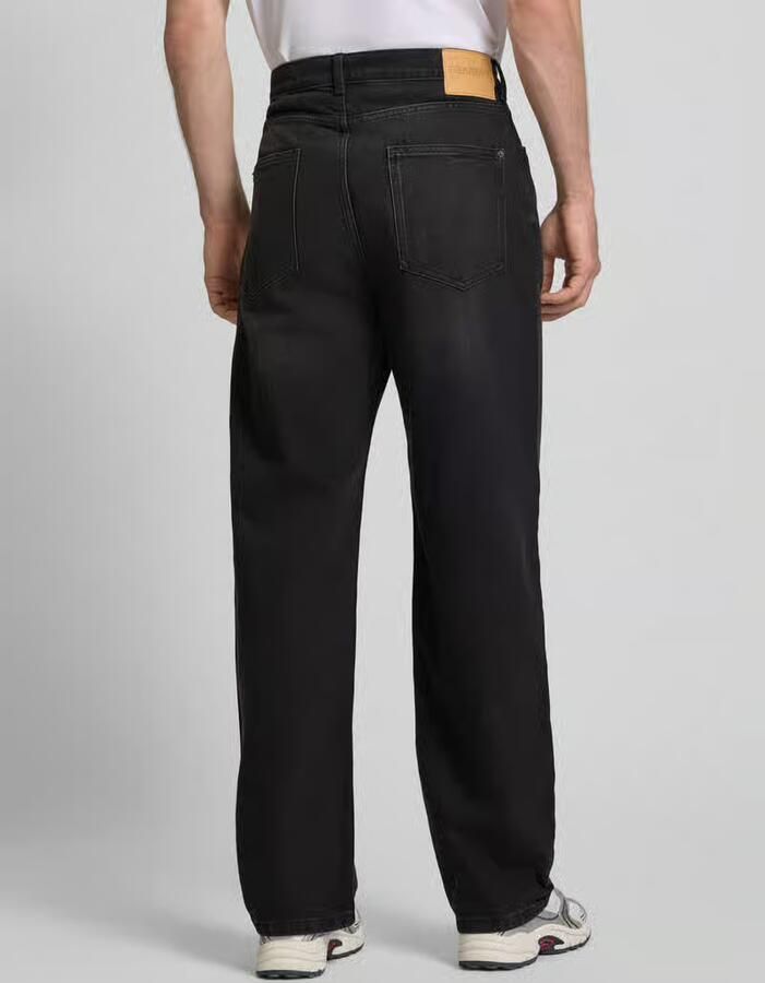 REVIEW High waist baggy jeans met labelpatch