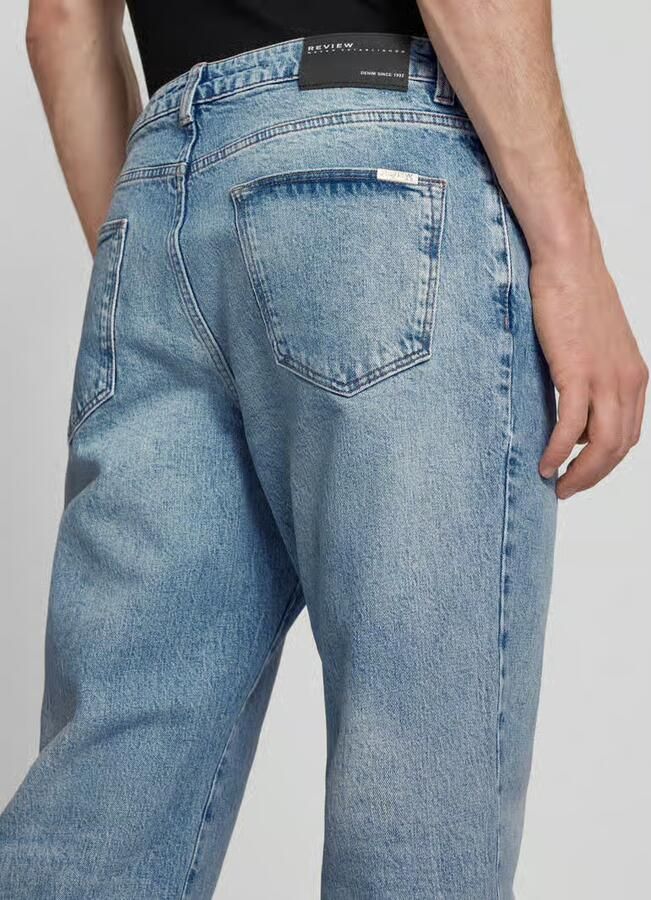 REVIEW baggy fit jeans met stretchgehalte