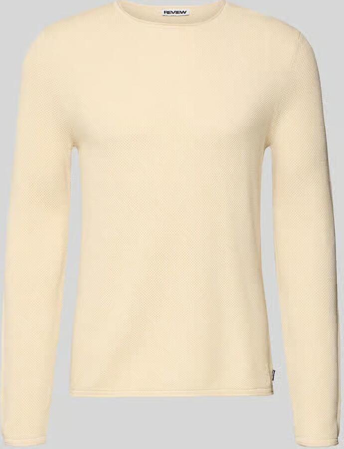 REVIEW Basic gebreide pullover met ronde hals en rolranden - Foto 2