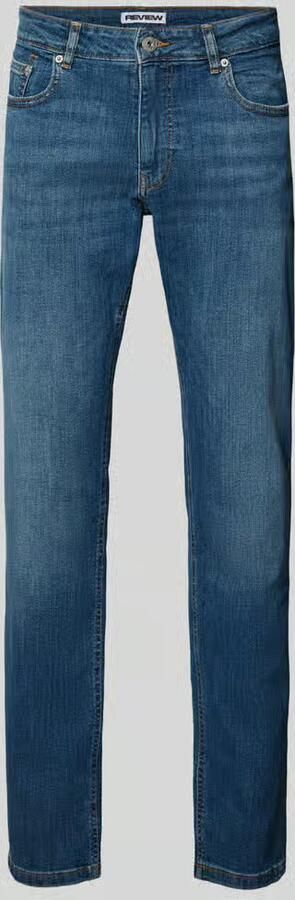 REVIEW Slim fit jeans met klassiek 5-pocketmodel - Foto 4