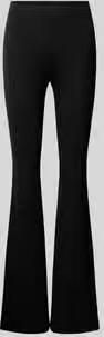 REVIEW Flared fit stoffen broek van viscosemix