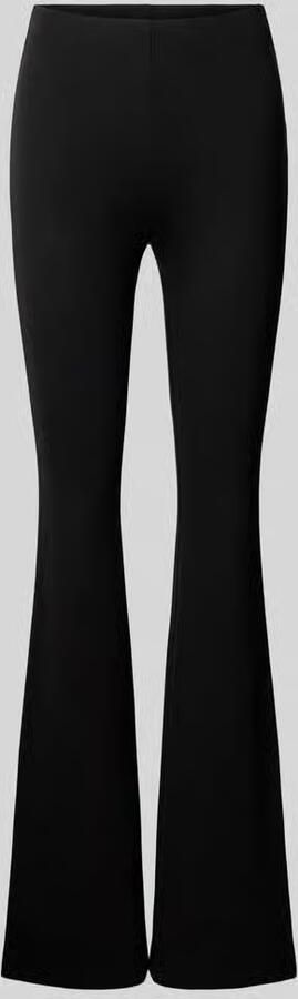REVIEW Flared fit stoffen broek van viscosemix - Foto 3