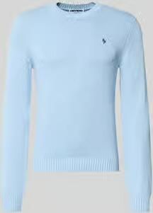 REVIEW Gebreide pullover met geribde boorden