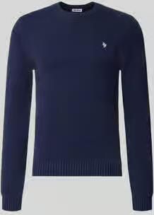 REVIEW Gebreide pullover met geribde boorden