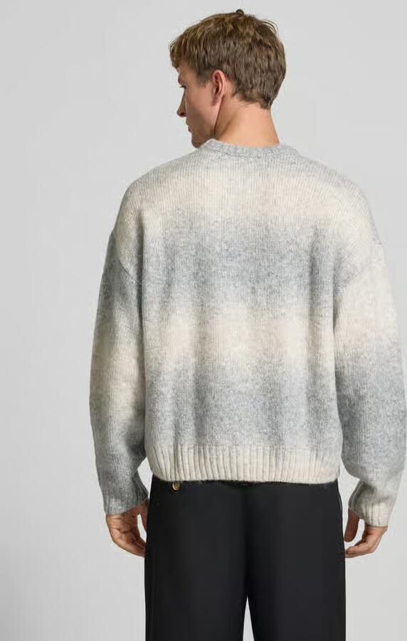 REVIEW Gebreide pullover met labelstitching en ronde hals - Foto 2