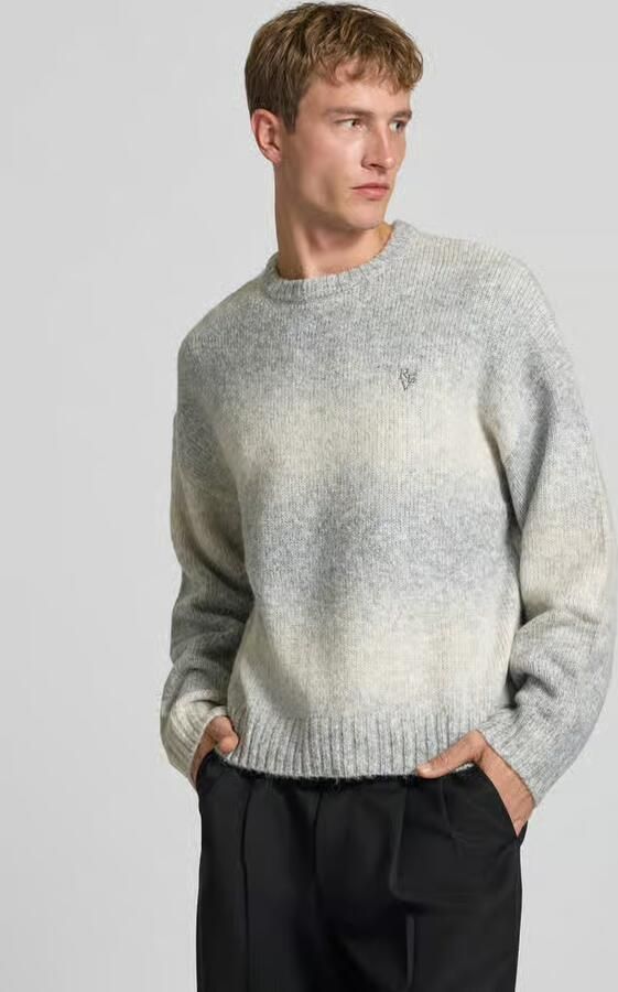 REVIEW Gebreide pullover met labelstitching en ronde hals - Foto 3