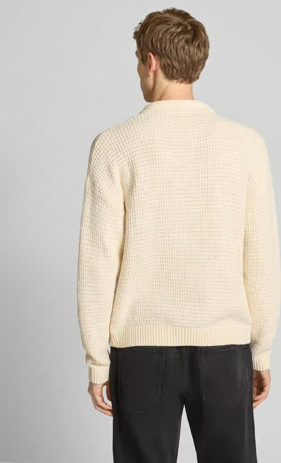 REVIEW Gebreide pullover met labelstitching