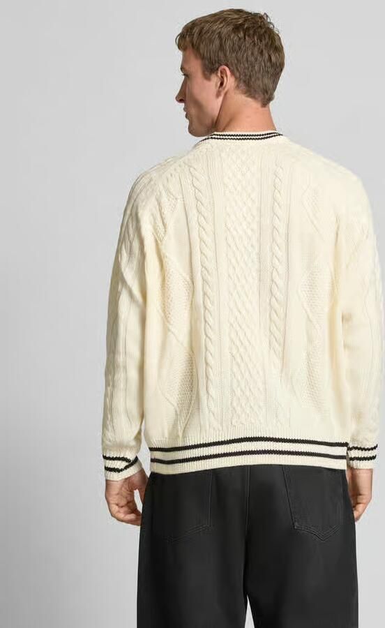 REVIEW Gebreide pullover met labelstitching