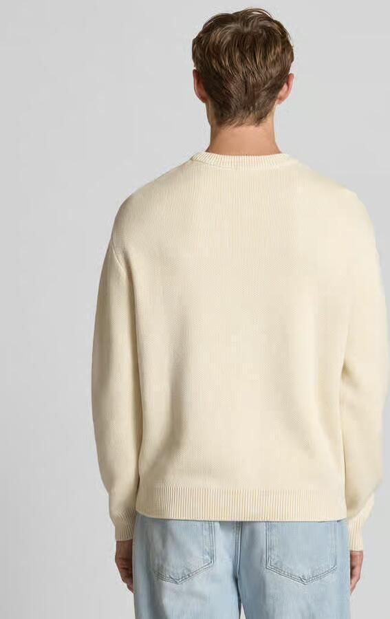 REVIEW Gebreide pullover met labelstitching