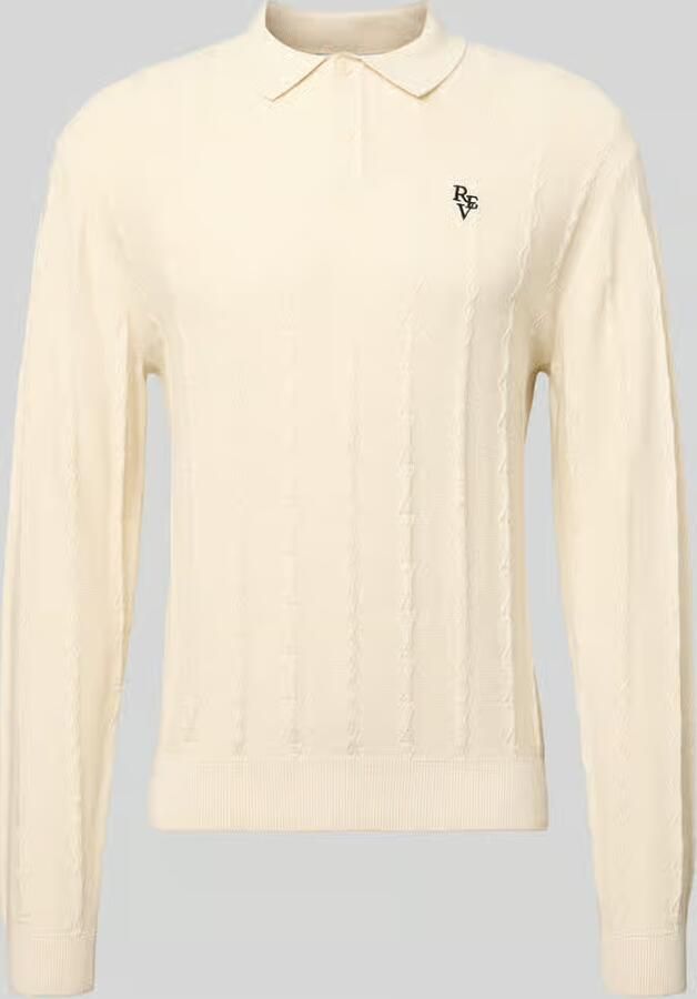 REVIEW Gebreide pullover met Structuurpatroon en Polokraag - Foto 2