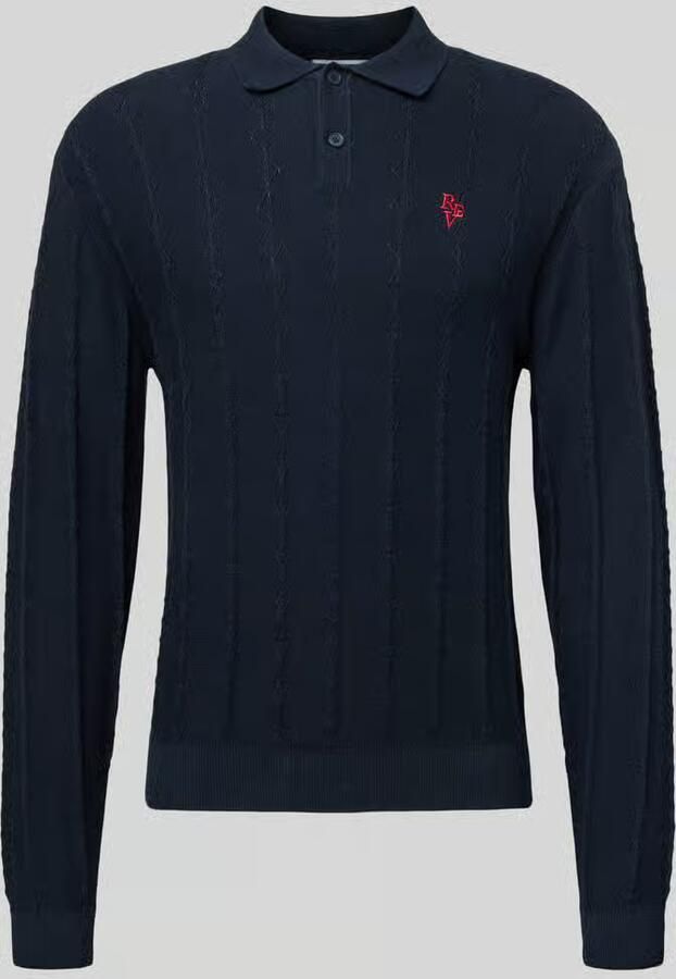 REVIEW Gebreide pullover met Structuurpatroon en Polokraag - Foto 2