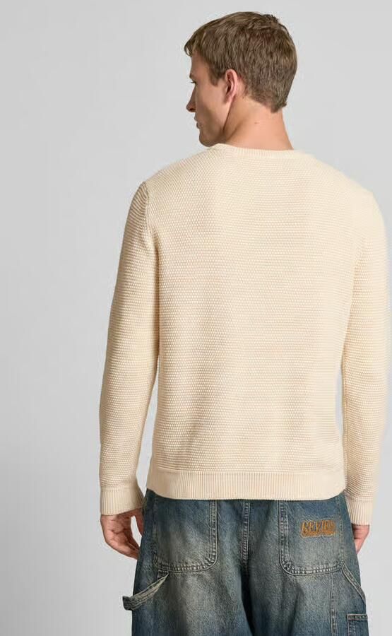 REVIEW Gebreide pullover met structuurmotief