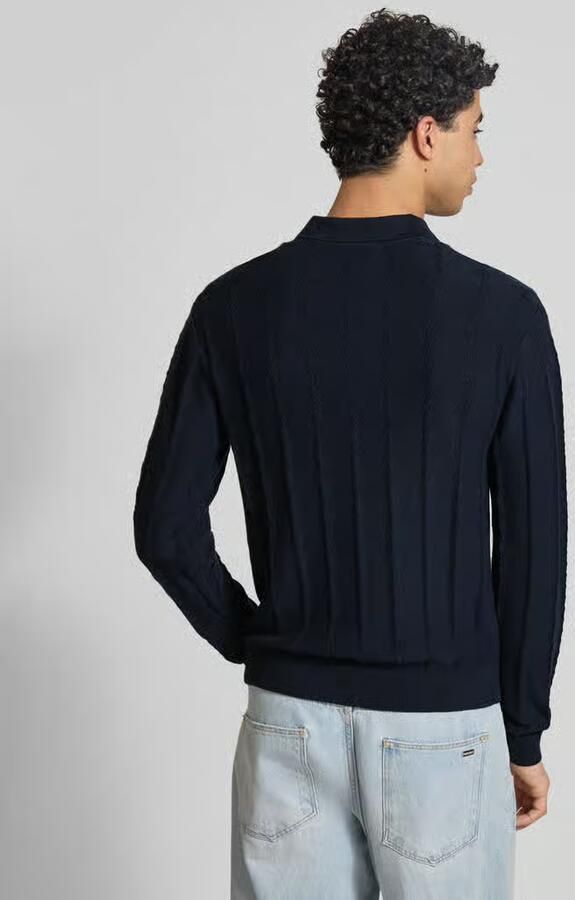REVIEW Gebreide pullover met Structuurpatroon en Polokraag - Foto 2