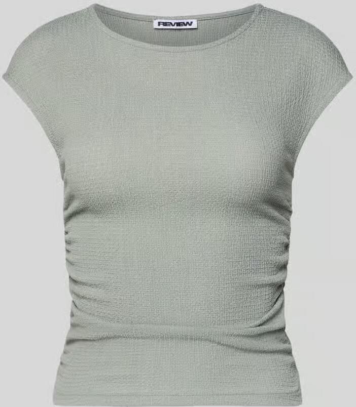 REVIEW Gestructureerd T-shirt met ronde hals - Foto 2