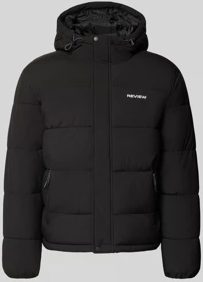 REVIEW Gewatteerd jack met labelstitching