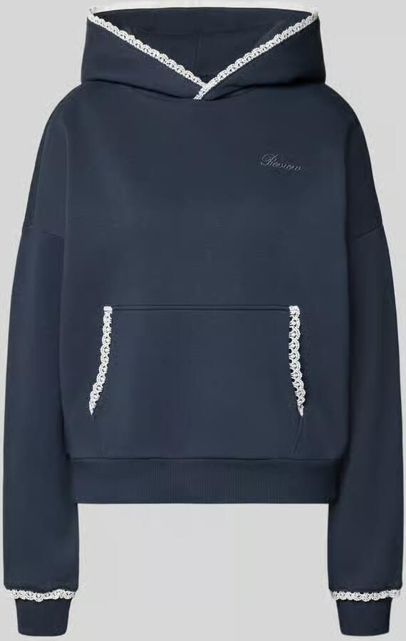 REVIEW hoodie met gehaakt kant
