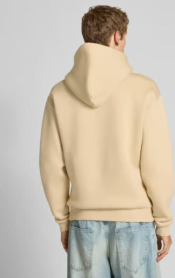 REVIEW Hoodie met labelprint