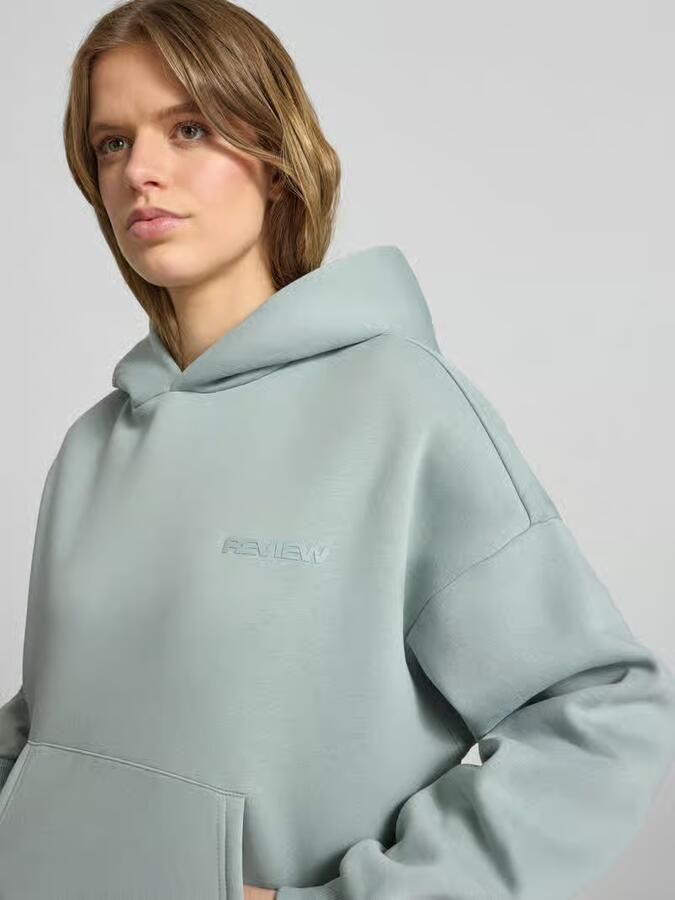 REVIEW hoodie met logo en kangoeroezak - Foto 2