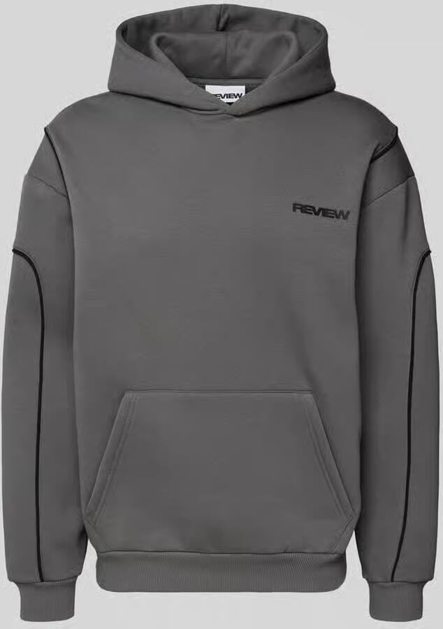 REVIEW hoodie met logo en kangoeroezak - Foto 2