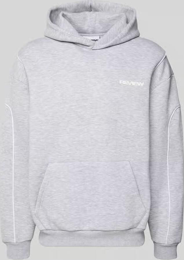 REVIEW hoodie met logo en kangoeroezak - Foto 2