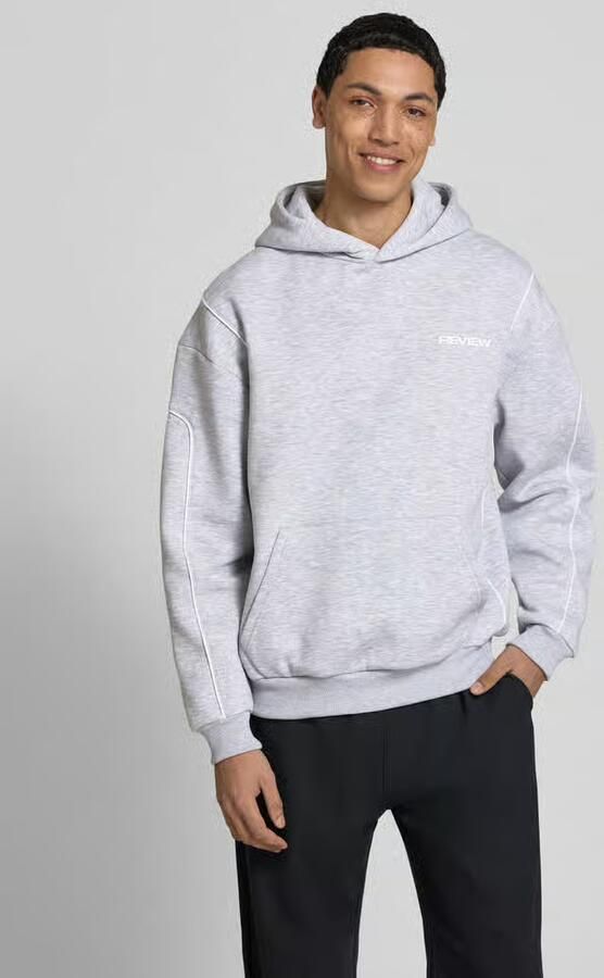 REVIEW hoodie met logo en kangoeroezak - Foto 4