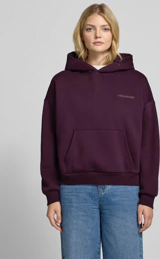 REVIEW Hoodie met logo en kangoeroezak - Foto 3