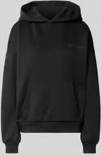 REVIEW Hoodie met logoprint en kangoeroezak