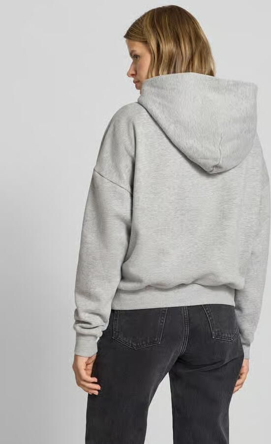 Review Hoodie met motiefprint en extra brede schouders