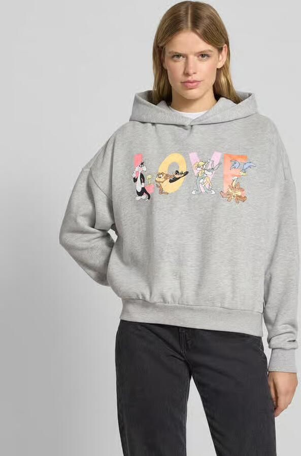 Review Hoodie met motiefprint en extra brede schouders - Foto 2