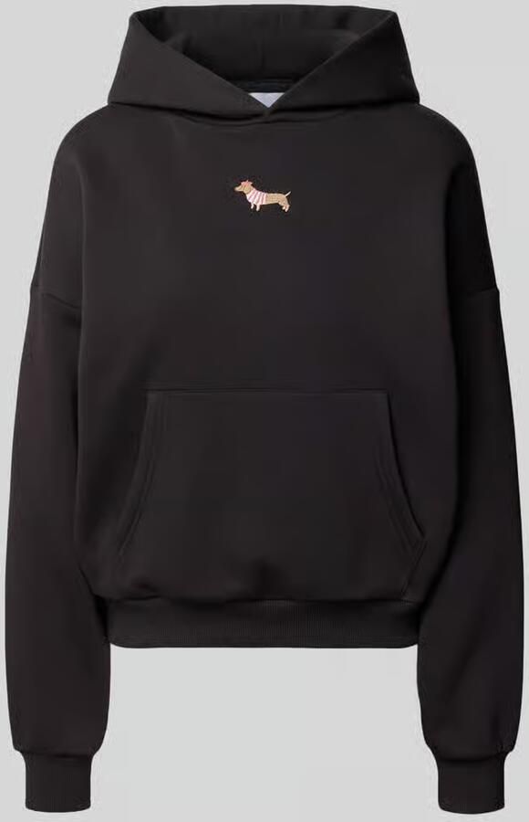 REVIEW Hoodie met motiefstitching en kangoeroezak - Foto 2