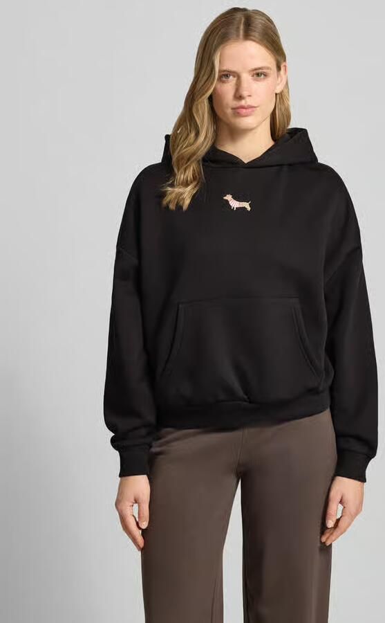REVIEW Hoodie met motiefstitching en kangoeroezak - Foto 2