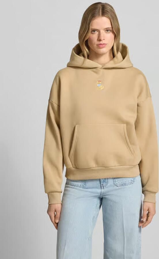 REVIEW Hoodie met motiefstitching en kangoeroezak - Foto 2