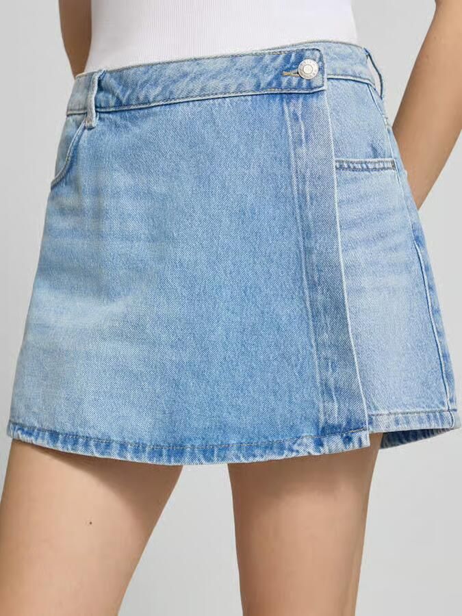 REVIEW Jeans-skort in lichtblauwe wassing