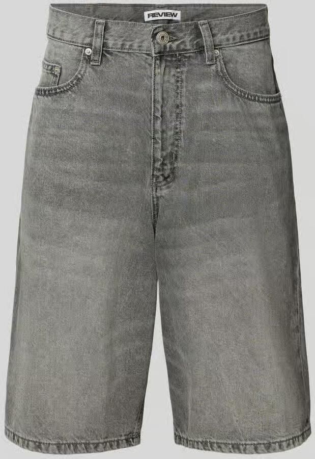 REVIEW Korte jeans in used-look met steekzakken - Foto 2