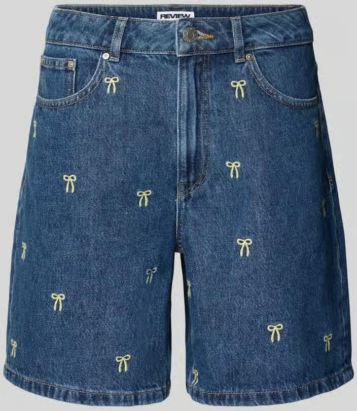 REVIEW Korte jeans met stitchings - Foto 2