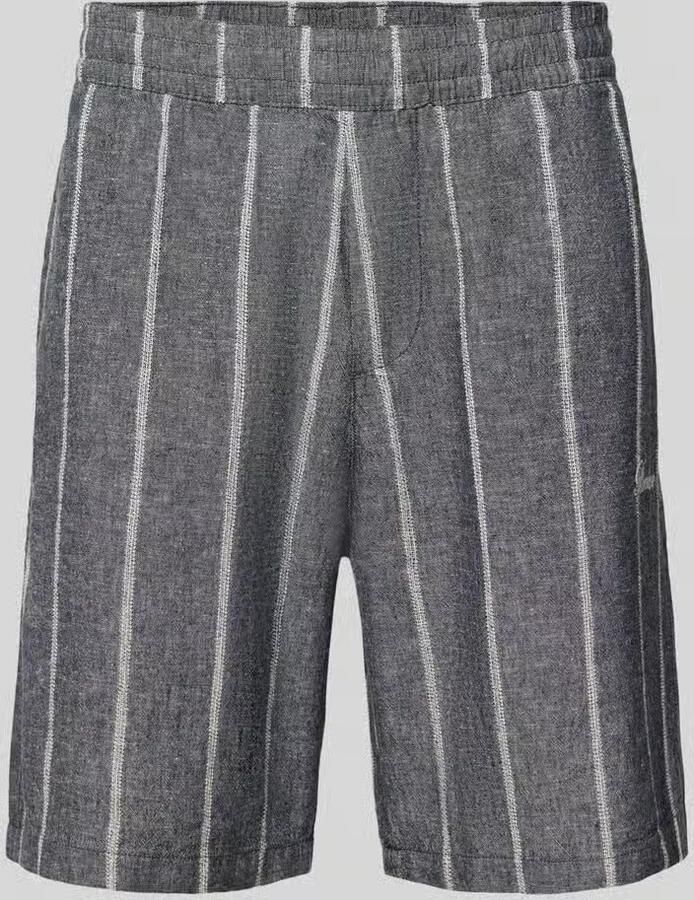 REVIEW Linnen short met gestikt logo - Foto 2