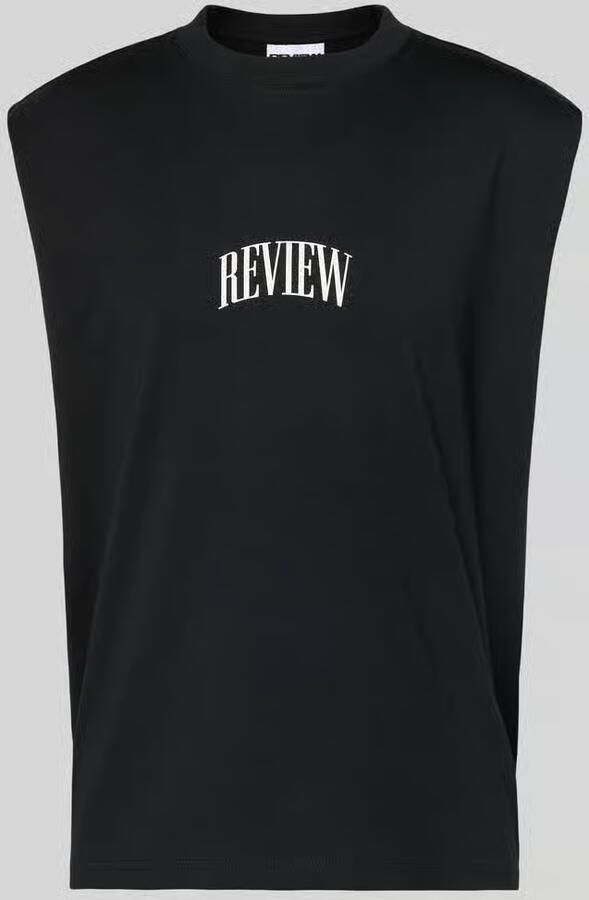 REVIEW Mouwloos shirt met logo en ronde hals - Foto 2