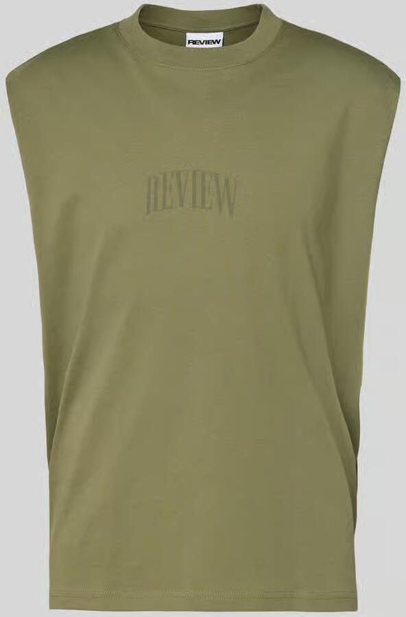 REVIEW Mouwloos shirt met logo en ronde hals - Foto 2