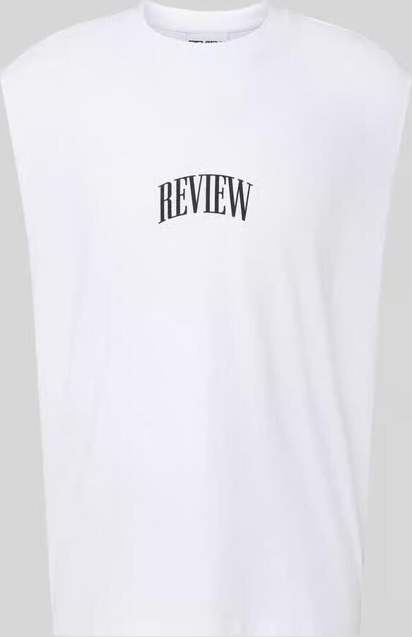 REVIEW Mouwloos shirt met logo en ronde hals - Foto 2
