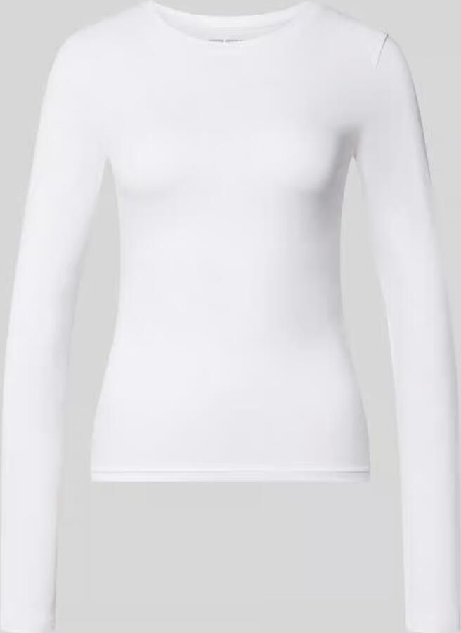 REVIEW Nauwsluitende basic longsleeve met ronde hals