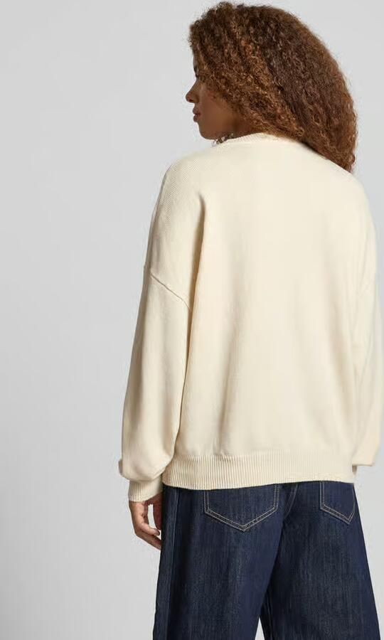 REVIEW Oversized gebreide pullover met ronde hals