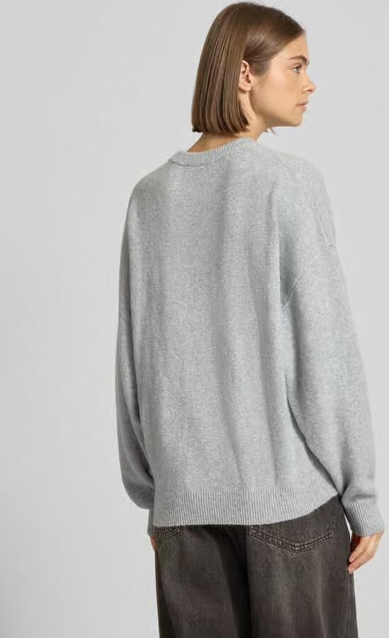 REVIEW Oversized gebreide pullover met ronde hals