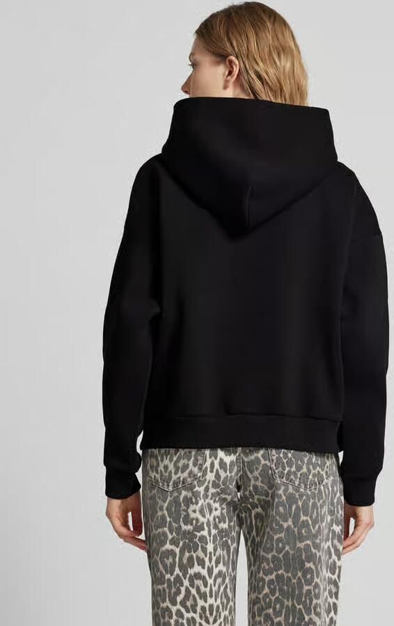 Review Oversized hoodie met labelprint