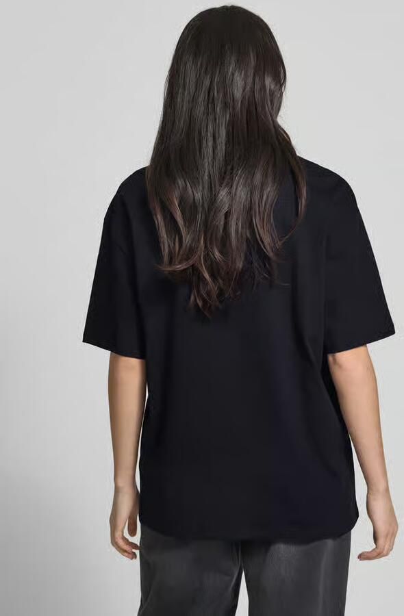REVIEW Oversized T-shirt met labelprint